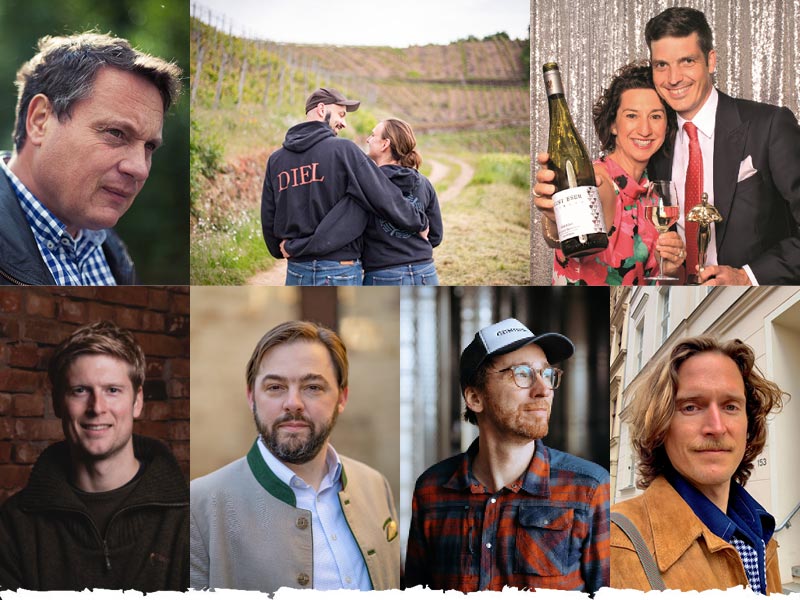 Johannes Leitz, Schlossgut Diel, Dodo und Désirée zu Knyphausen, Kai Schätzel, Philipp Erbgraf zu Neipperg, Florian Schönleber