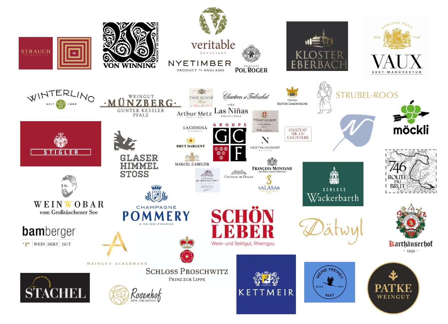 Pommery Vdp.Weingut Münzberg Vdp.Weingut Stigler Schloss Vaux Vdp.Schloss Prochwitz Strauch Sektmanufaktur Weingut Dettweiler Rosenhof Les Grands Chais - Brut Dargent - La Gioiosa - Arthur Metz - -3