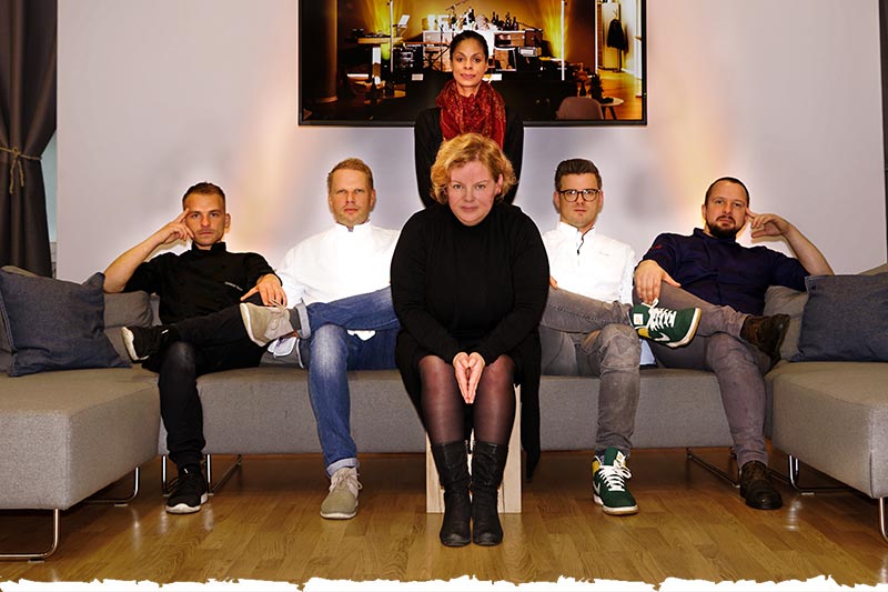 eat berlin Festival 2018 Soulkitchen C. Hauser, M. Gleiß, A. North (hinten), K. Grünebaum, A. Anker, M. Schulz (v.li.)